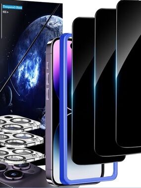 🔴 Privacy Tempered Glass Screen Protector for iPhone 14
